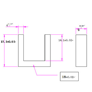 Magnetic Core Manufacturer Direct Supply Uu18 -6 Induction Cooker Special Magnetic Core Pc40 Pc44 Inductor Coil