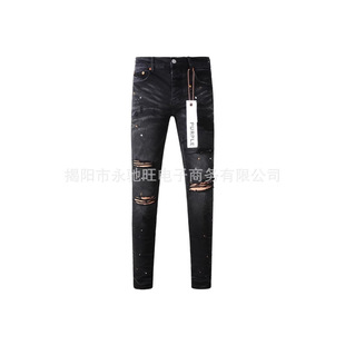 American-Style Foreign Trade Fashion New Personality Faded Jeans Japanese Trendy Loose Casual High Street Unisex Pants
