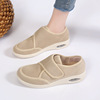 Breathable fashionable casual footwear for mother for leisure, soft heel, comfortable walking shoes, suitable for import, plus size