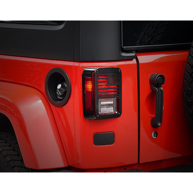 Cross-Border Applicable 2007-2018 Jk Car Tail Lens (American Flag) Taillight Cover Modification Factory Wholesale