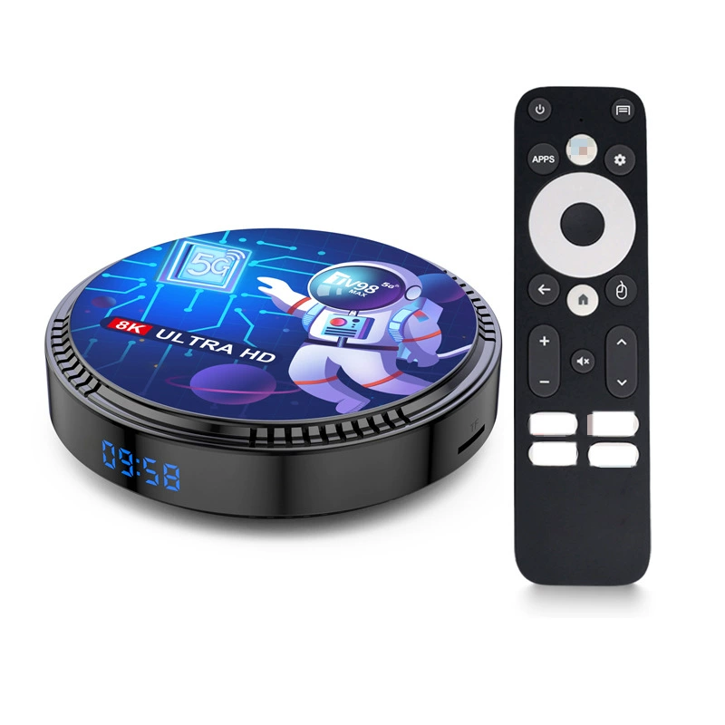 TV98 MAX H618 Android 12 машина топ-бокс голосовой ТВ-бокс двойной частоты WIFI 8K сетевой плеер внешнеторговый