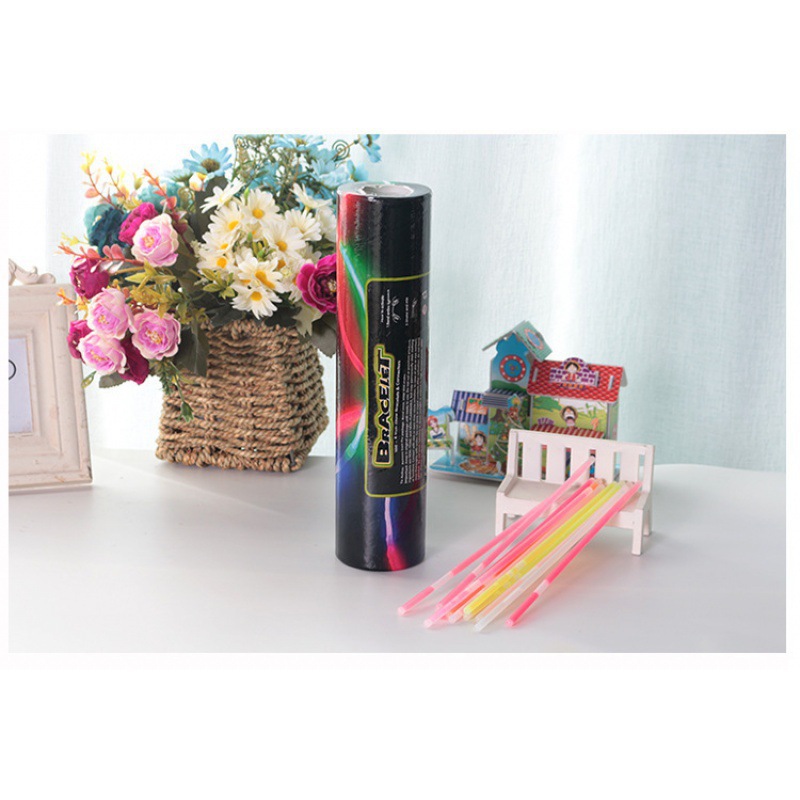 Disponible colorido palo fluorescente de concierto de baile de luz nocturna al aire libre palo de luz flash palo de apoyo palo fluorescente