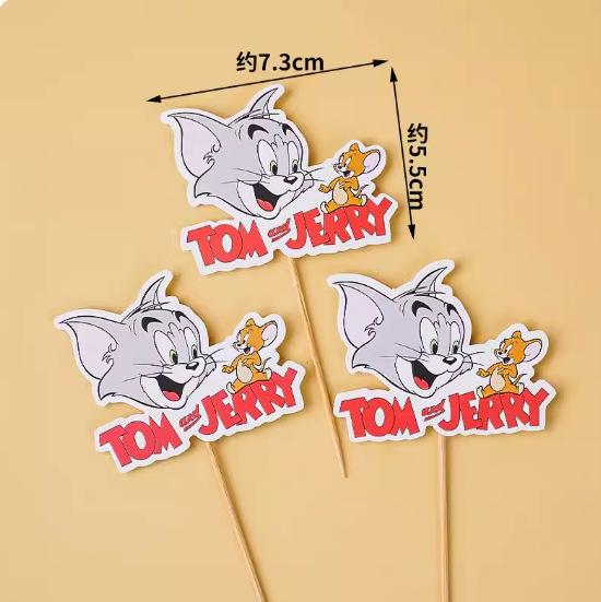 Decoraciones de pastel del Día de los Niños del 1 de junio en línea insertantes de pastel guisante artillero decoración