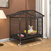 Wholesale dog cage In the large dog all -all dog cage bold indoor pet cage with toilet iron cage dog nest