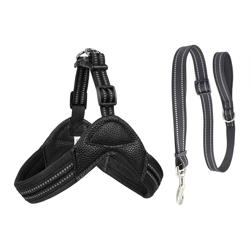 Nueva correa para el pecho para perros transfronteriza, seda reflectante simple, correa para perros domésticos medianos y grandes, al por mayor