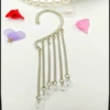 A single silver cutting bead
