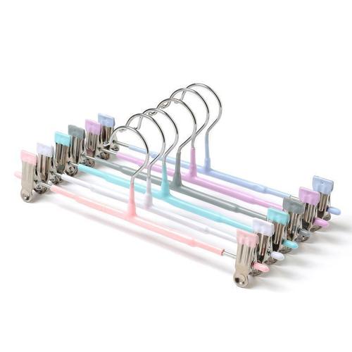 Multifunctional trouser rack dipped in traceless Nordic style trouser clip for adults non-slip stainless steel windproof household trouser clip wholesale
