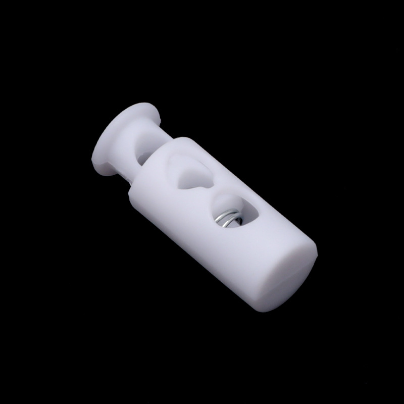 Ropa de nylon blanco y negro hebilla de resorte ajustación hebilla de apriete botón de hebilla antideslizante sombrero hebilla fija botón image 16