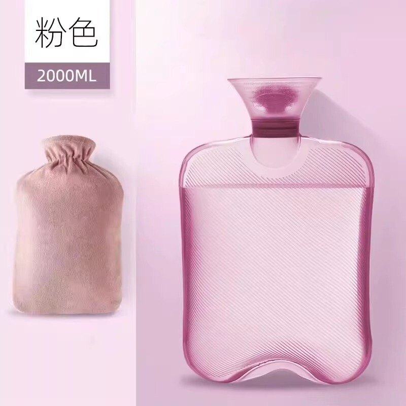 湯たんぽに水を入れて、防爆透明の大きいサイズを厚くします。|undefined