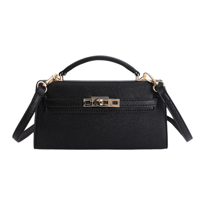 Textura de bloqueo bolso de mano Kelly 2026 nuevo estilo extranjero bolso de hombro de moda diaria bolso pequeño