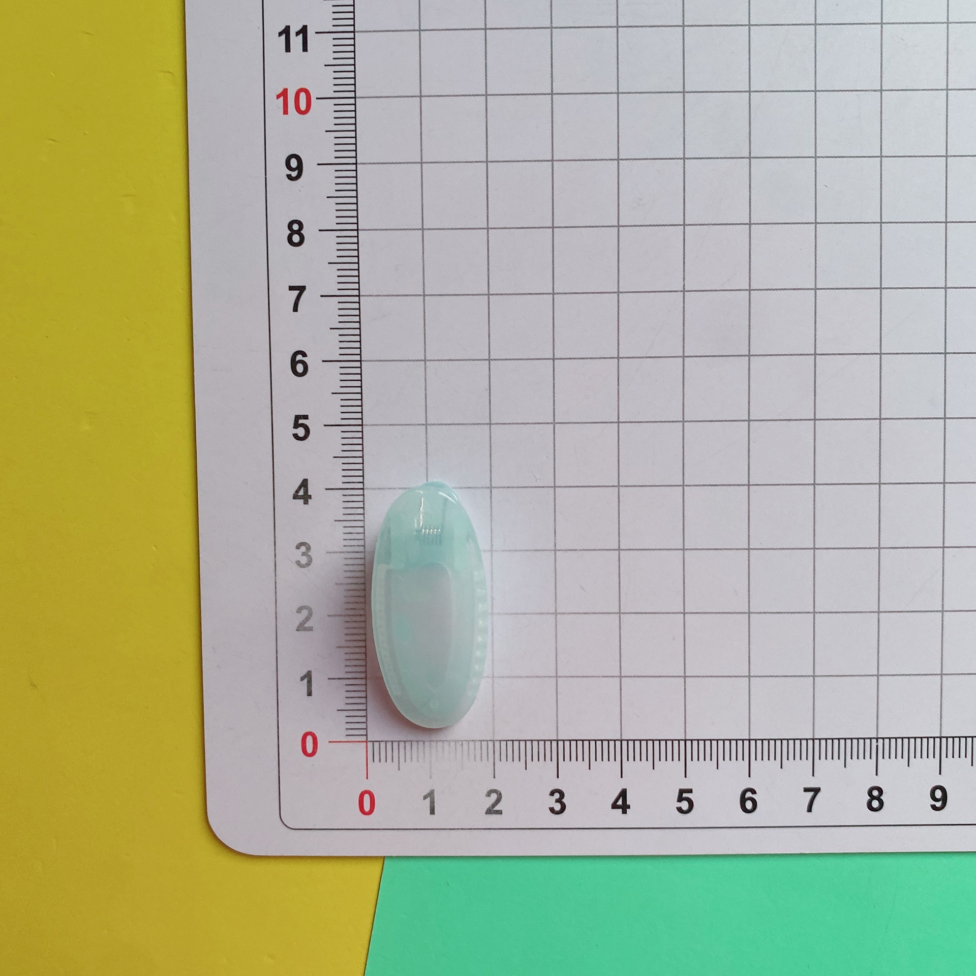 블루(젤리 컬러 타원형 클립)