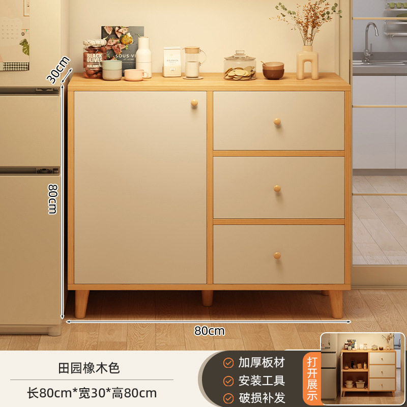 壁に沿ったサイドボード、多機能模造無垢材キャビネット、リビングルームディスプレイ収納キャビネット、ティーキャビネット、ホテルの食事準備キャビネット|undefined