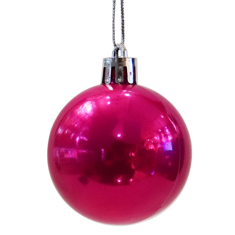 Venta al por mayor BOLA DE Navidad a granel pequeña bola ventana decoración de la boda galvanoplastia de plástico bola decorativa de Navidad 1,8-10cm