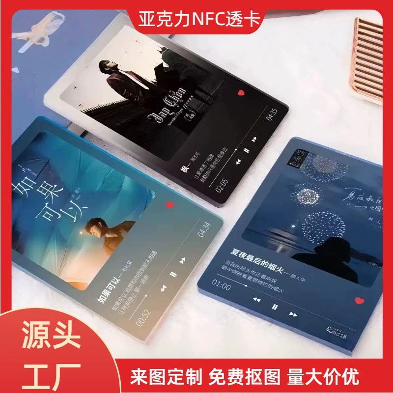 Акриловая карта NFC passthrough стиль ins Xiaohongshu passthrough карта анимация мультфильм звезда поддержка периферийное подвеска настройка