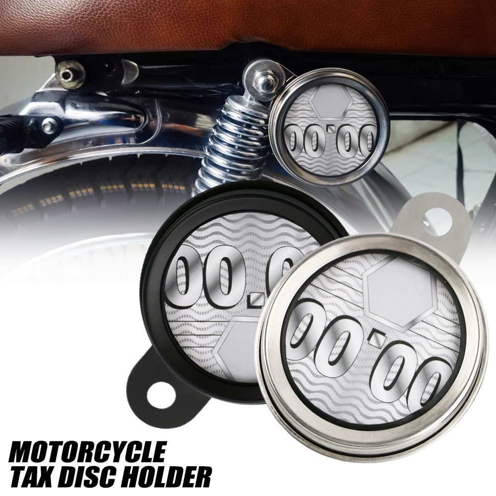 Universal Waterproof Stainless Steel Motorcycle Tax Disc Holder
