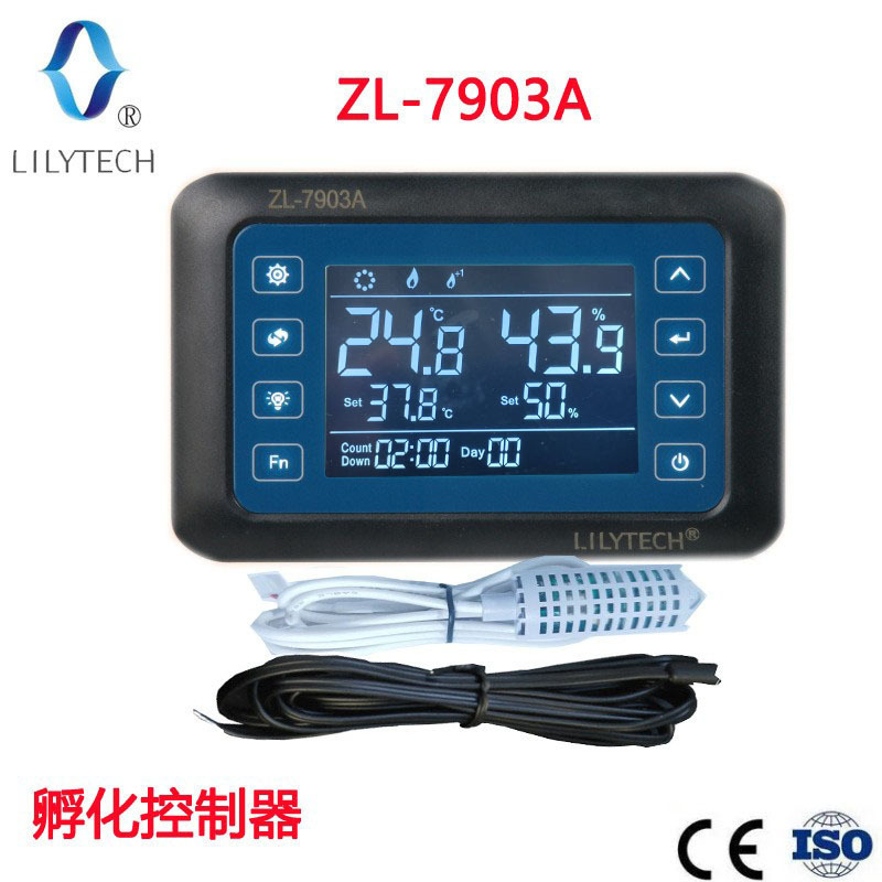 Lilytech Zl-7903A Multifunctional Incubation Controller Intelligent Temperature and Humidity Temperature and Humidity Control Lilytech Zl-7903A Multifunctional Incubation Controller Intelligent Temperature and Humidity Temperature and Humidity Control