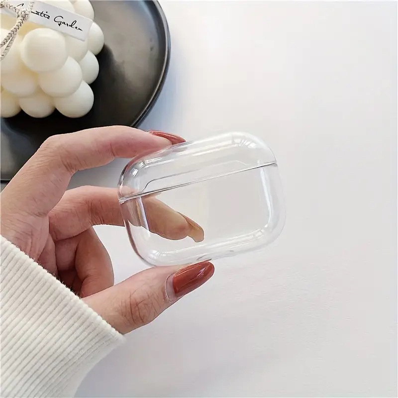 苹果耳机壳透明Pro3适用AirPods4简约普通蓝牙耳机保护套3代TPU软|undefined