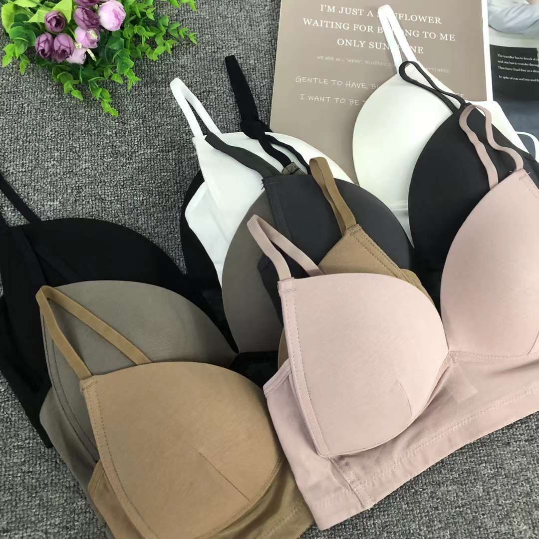 Nueva taza de látex sin marcas de alta calidad, chaleco de dama sin anillo de acero, bra de yoga, ropa interior deportiva, mujer al por mayor