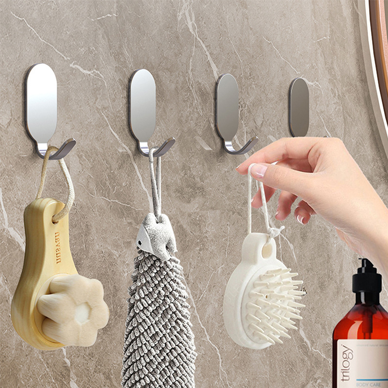 Transparent Adhesive Hook Bathroom Small Hanging Punch-free Bathroom Storage Seamless Strong Adhesive Hook Wall Towel Hook Transparent Adhesive Hook Bathroom Small Hanging Punch-free Bathroom Storage Seamless Strong Adhesive Hook Wall Towel Hook