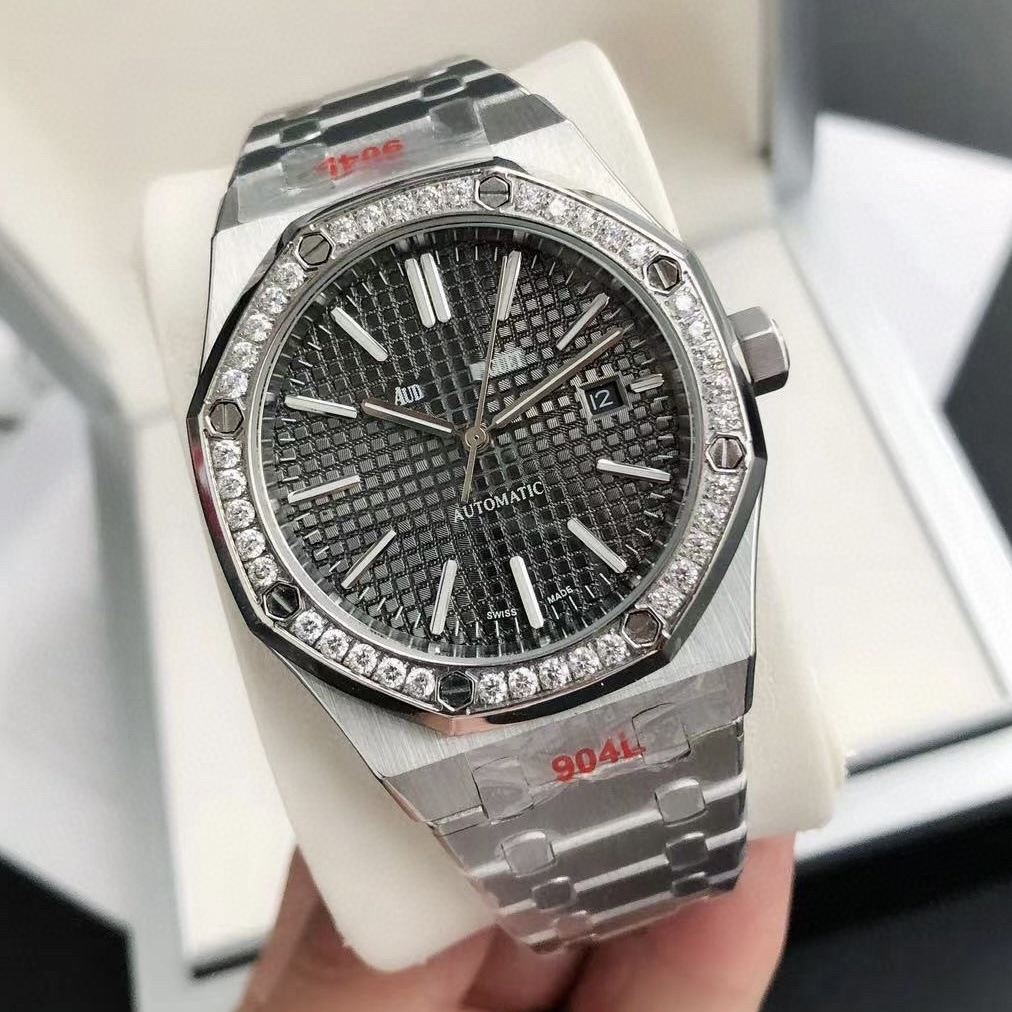 Zffactory Royal Oak 15400Ap Offshore Series Watch Stainless Steel Strap Waterproof Automatic Mechanical Men's Watch