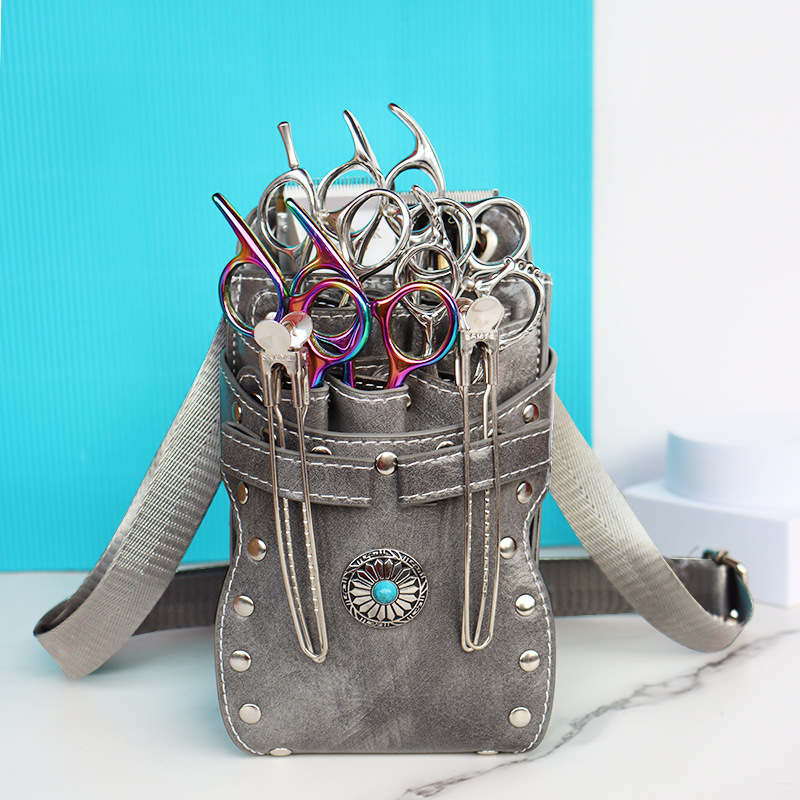 Venta directa de fábrica nueva moda peluquería bolsa de tijeras kit de peluquería peluquería estilista multifuncional riñonera diagonal