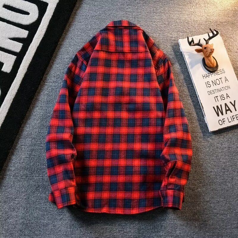 Plaid Shirt Red 3