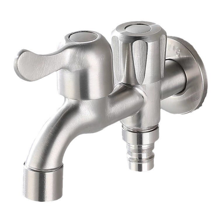 Grifos de acero inoxidable 304 lavadora Grifos especiales de piscina de trapeador alargado Grifos domésticos 4 puntos Grifos de hervir rápidamente