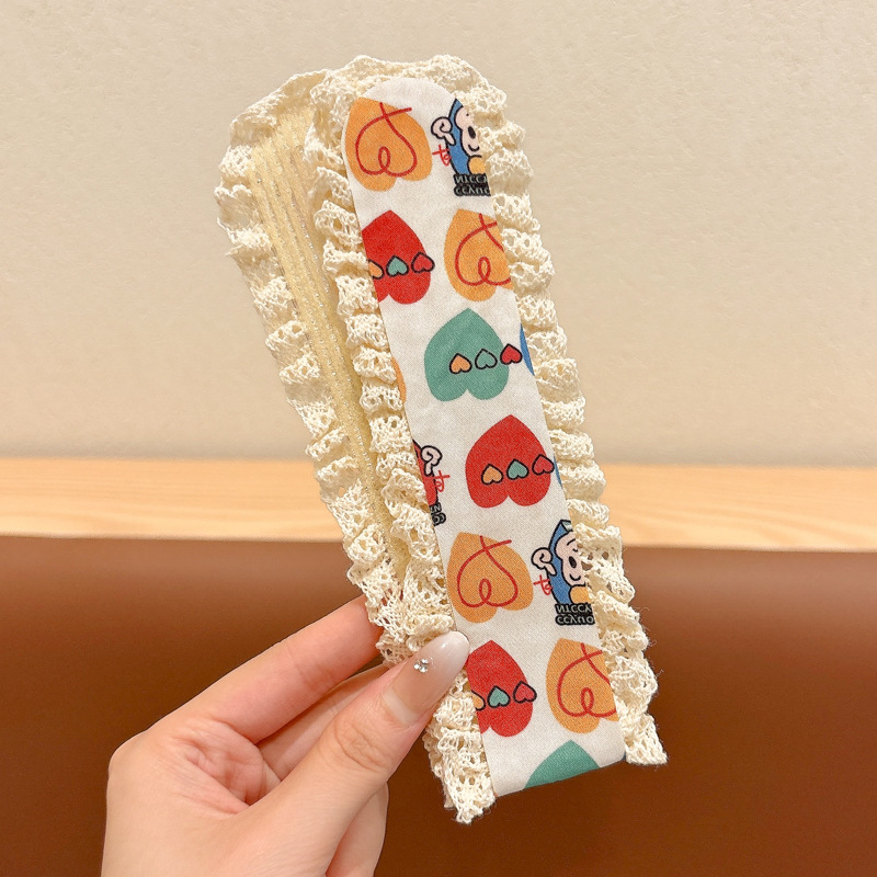 Sen sistema de punto flor fresa velcro para niñas y niños acabado de cabello correa de cabello sensación de alto nivel lavado de la cara brocha de cabello