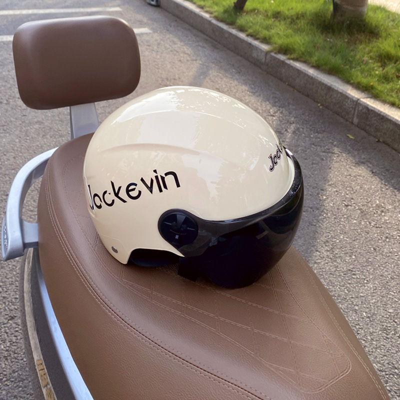 Electric Vehicle Summer Sunscreen Half Helmet - Universal