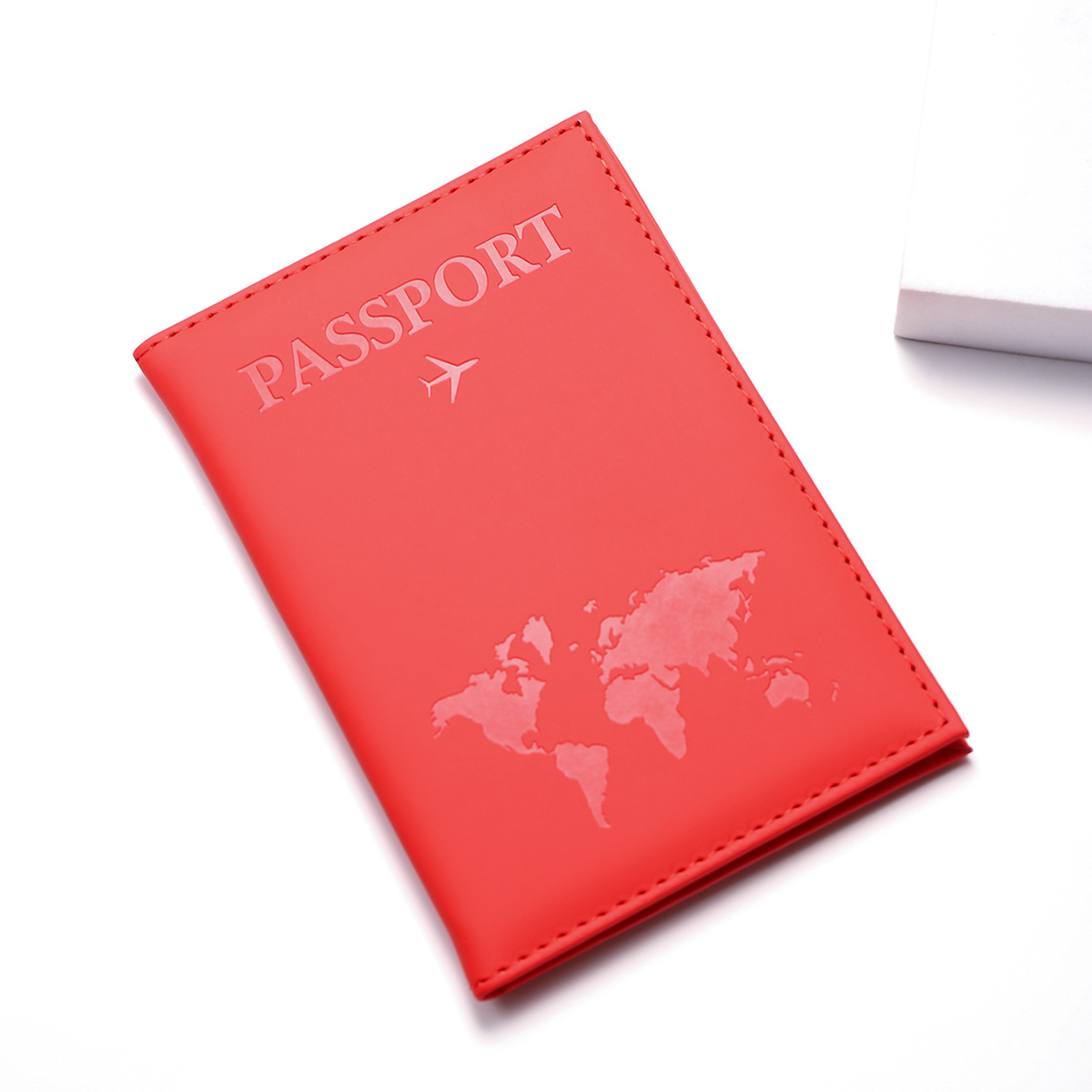 multi color map passport bag travel document bag passport holder passport protective cover couple passport bag_voghion.com