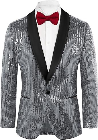 Giacca blazer con paillettes uomo elegante per feste e cerimonie_voghion.com