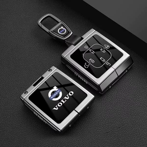 Special 2025 Volvo Em90 Key Cover Bluetooth Entity Em90 High-End Key Bag Buckle Shell Metal for Men and Women