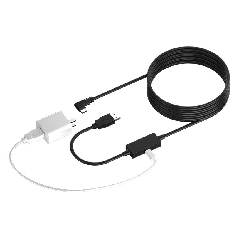 Nueva Línea de Transmisión de enlace VR Línea 5 metros USB tipo-C cable de datos para la conexión de cabeza de pico de Oculus