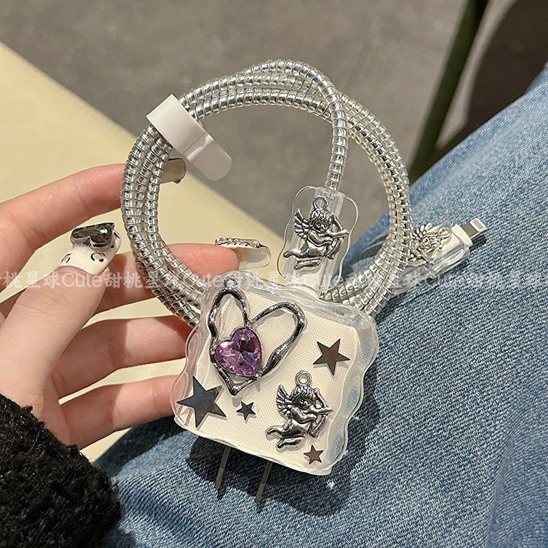 Data cable protective cover for Apple 15 charger iPhone14 13promax soft 12 fast charge 11 shell