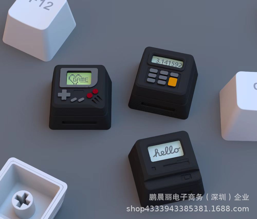 Retro K04 personalidad clásico retro keycap transparente tres en uno teclado mecánico rentable keycap