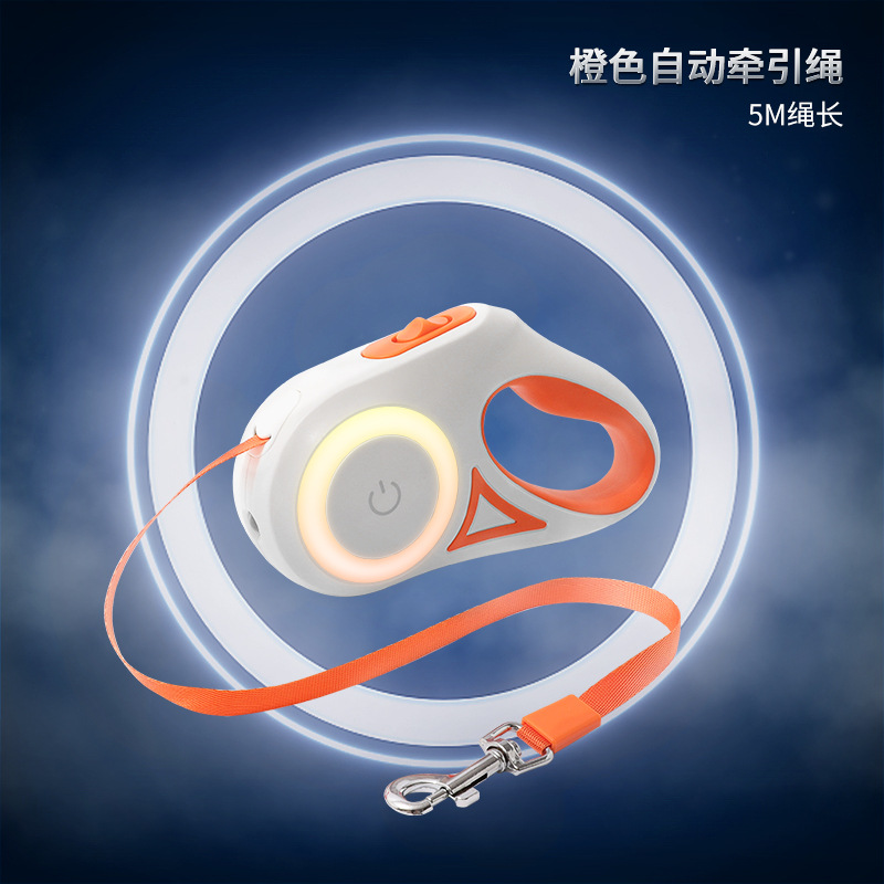 Nuevo LED luminoso correa de perro correa para mascotas correa de perro retráctil automática correa de perro suministros para perros al por mayor