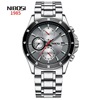 Quartz swiss watch, men's watch, glossy steel belt, Birthday gift, wholesale