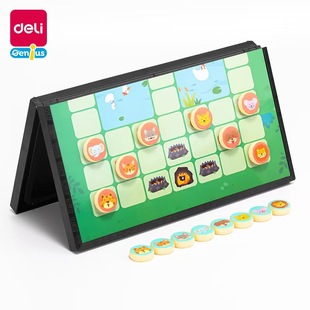 Deli Medium Magnet Flying Chess/Go/Chess/Puzzle Game Yw110-D Magnetic Beast Chess