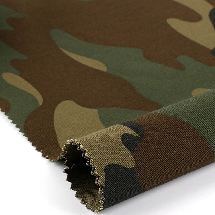 Fabricante de Shaoxing cómodo tela de algodón de impresión de tela de camuflaje