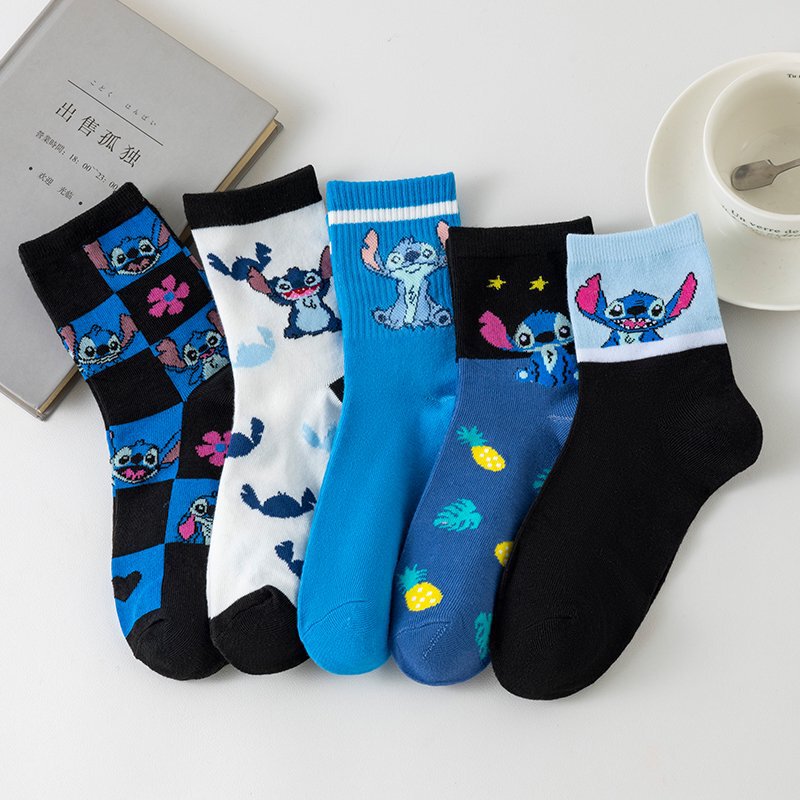 Suzhou Manufacturer Japanese-Style Cartoon New Snoopy Mid-Calf Women's Socks Cute Cartoon Anime Long Socks