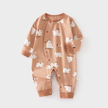 婴儿连体衣宝宝新生儿无骨春秋纯棉哈衣男女宝宝婴幼儿童装爬服