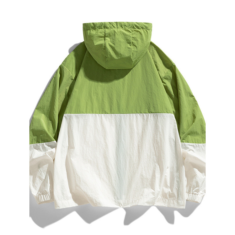 Verano ligero y delgado ropa de protección solar de secado rápido parejas de moda transpirable pareja hermosa chaqueta deportiva con capuchón hombre