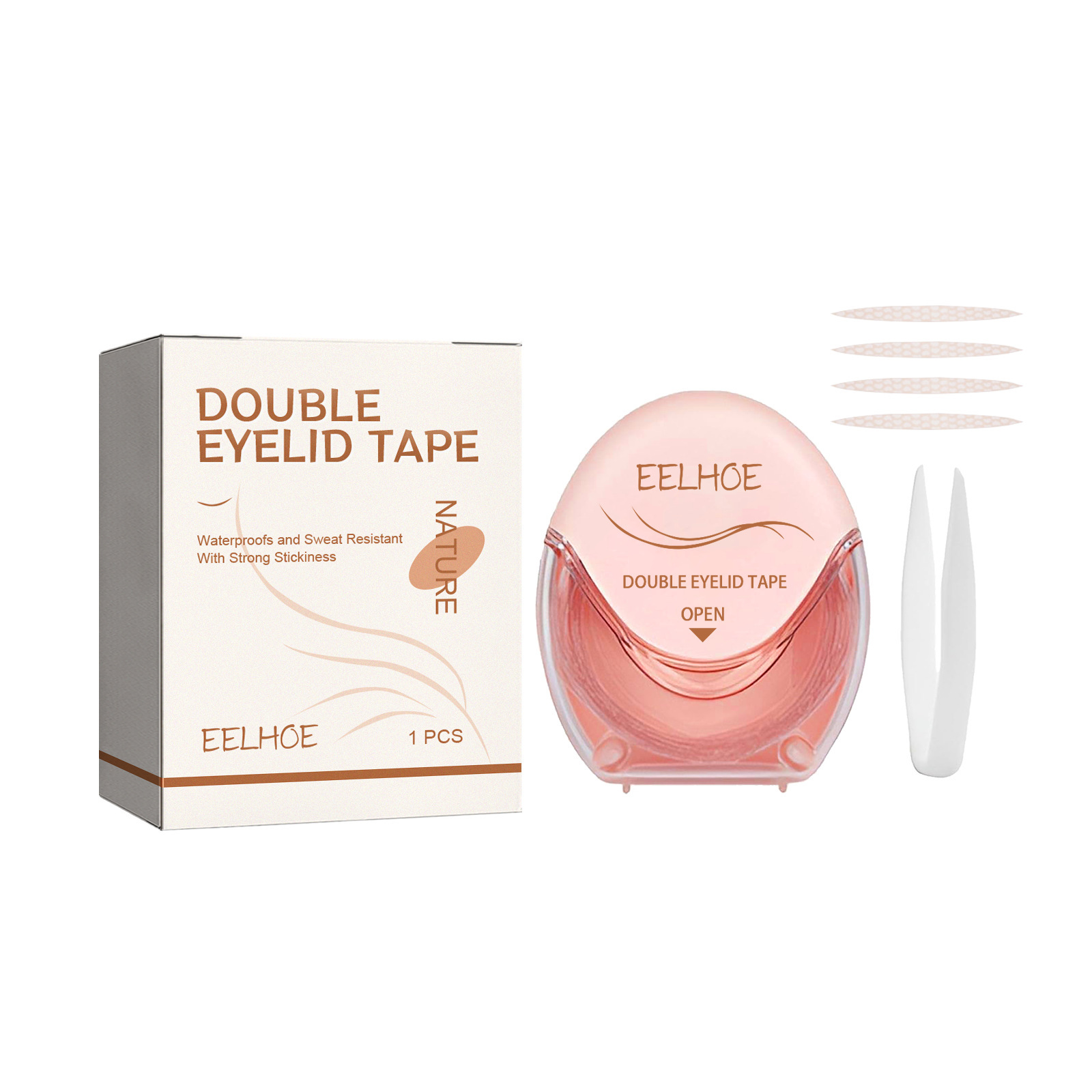 EELHOE natural, traceless, breathable, long-lasting, sweat resistant, waterproof, and invisible double eyelid_voghion.com