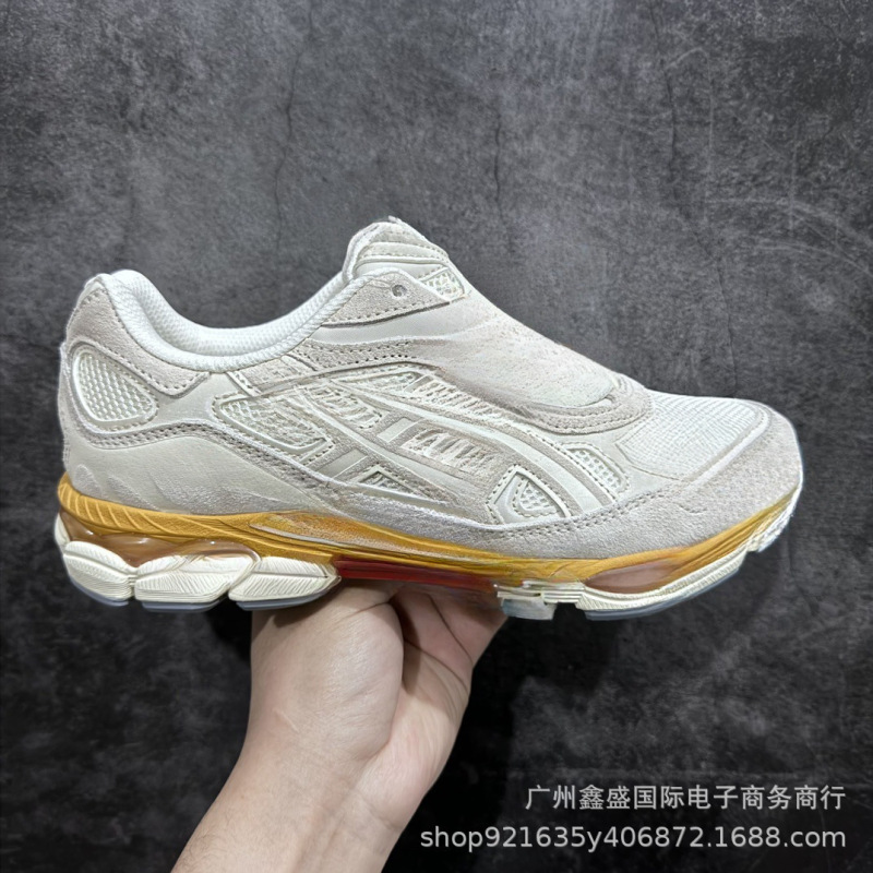 莆田工場卸売純粋なオリジナル Gel-NYC2055 耐摩耗性スプライシングメッシュ通気性お父さん靴クッション性ランニングシューズ|undefined