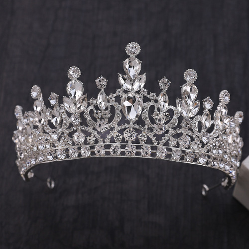 European and American bridal crown baroque Korean wedding hair accessories crown headband wedding birthday photo studio catwalk accessories