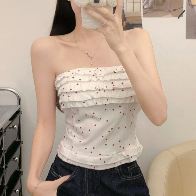 Pure Want Honey Wave Point Boost Top Hermoso borde sin mangas chaleco corto delgado para usar fuera image 2