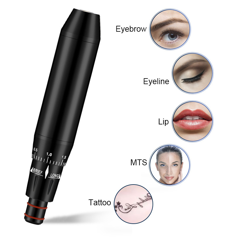 Máquina de tatuaje de cejas de conversión de frecuencia ybeauty bolígrafo de tatuaje inalámbrico, cejas de niebla, labios flotantes, línea de pupilas, productos de tatuaje de belleza multifuncionales