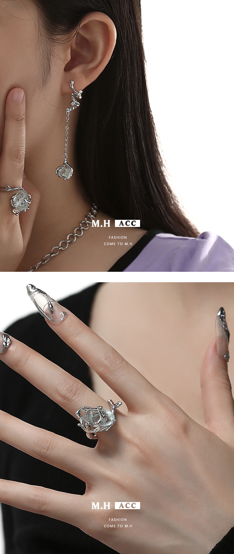 Elegant Simple Style Geometric Alloy Irregular Women's Bracelets Earrings Necklace display picture 5