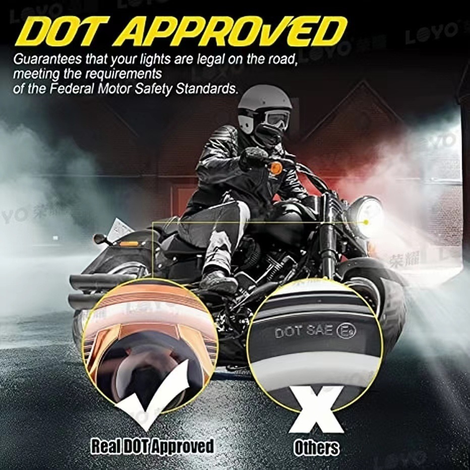 7inch Harley LED headlight assembly Harley motorcycle front headlight 7inch modified front headlight wholesale