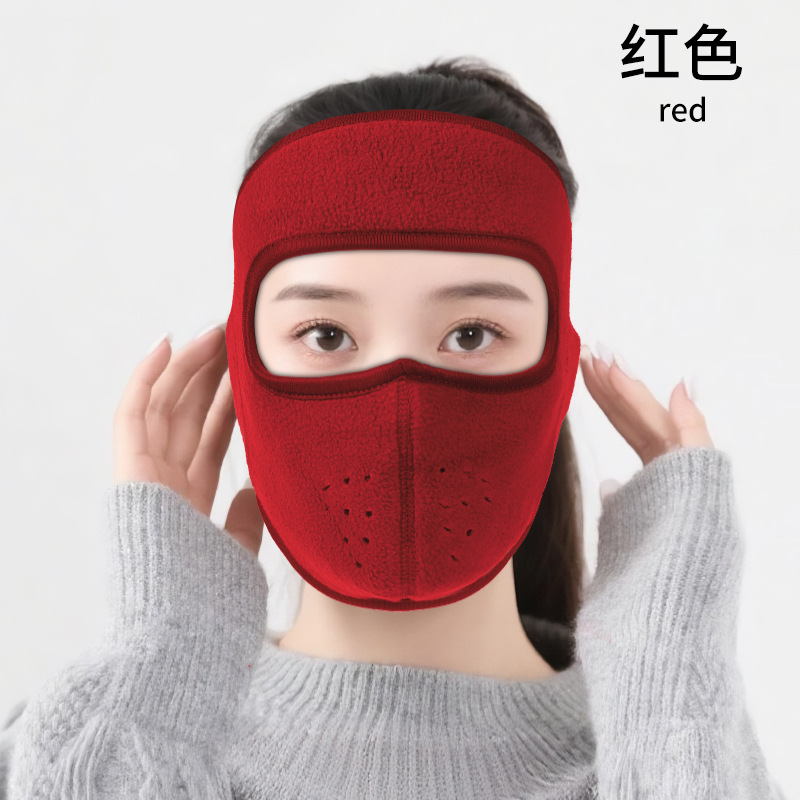 冬季防风防寒骑行面罩骑车护脸加绒加厚保暖口罩摇粒绒抗寒面罩|undefined